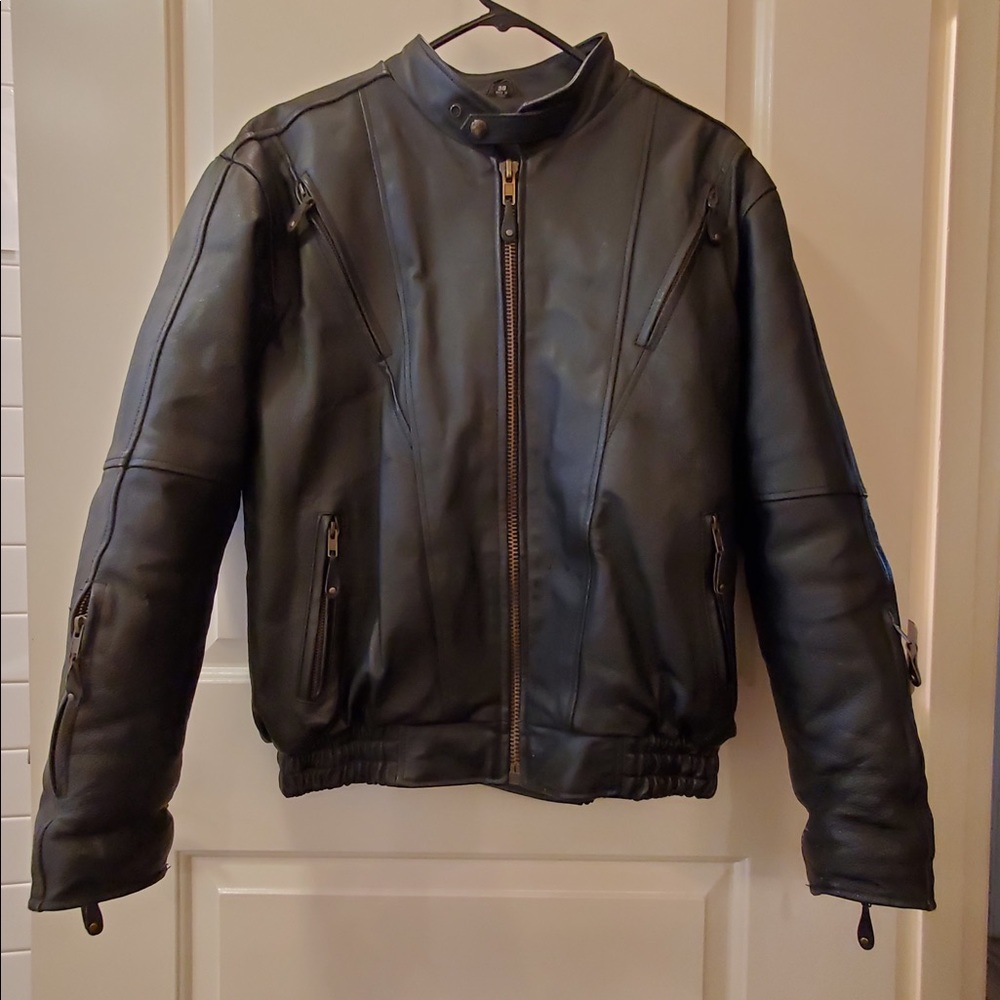 USA BIKERS DREAM APPAREL Leather Motorcycle Jacket